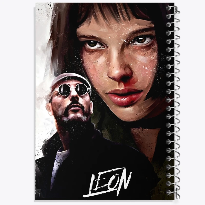 دفتر شطرنجی 50 برگ خندالو طرح لئون و ماتیلدا کد F13564