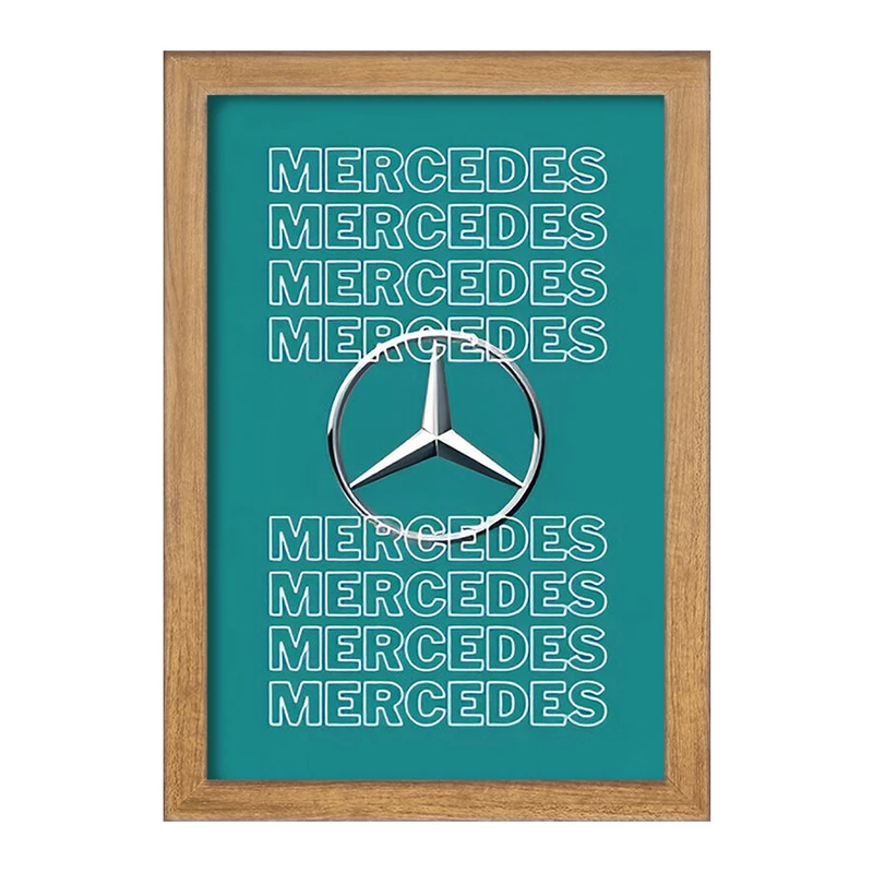 تابلو خندالو طرح مرسدس بنز (Mercedes Benz) کد F13525