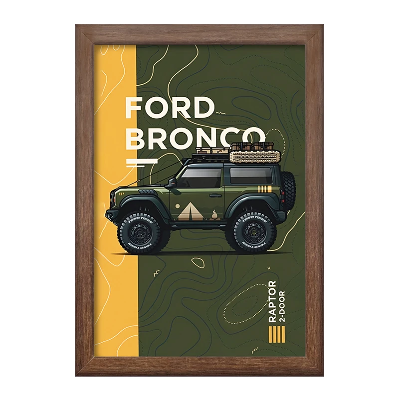 تابلو خندالو طرح فورد (Ford Bronco) کد F14174