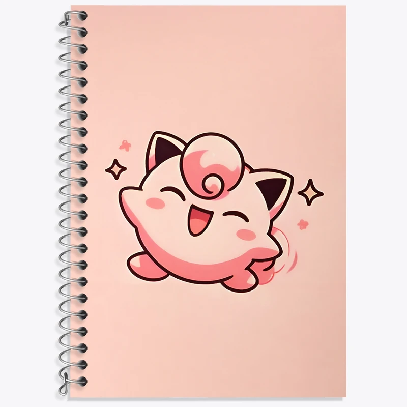 دفتر زبان 50 برگ خندالو مدل سه خط طرح گربه بامزه کد N6485