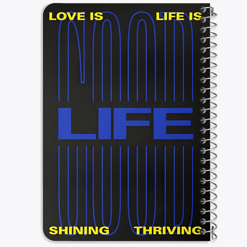 دفتر یادداشت 50 برگ خندالو طرح Life کد F6390