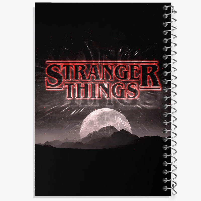 دفتر طراحی 50 برگ خندالو طرح استرنجر تینگز (Stranger Things) کد N7720