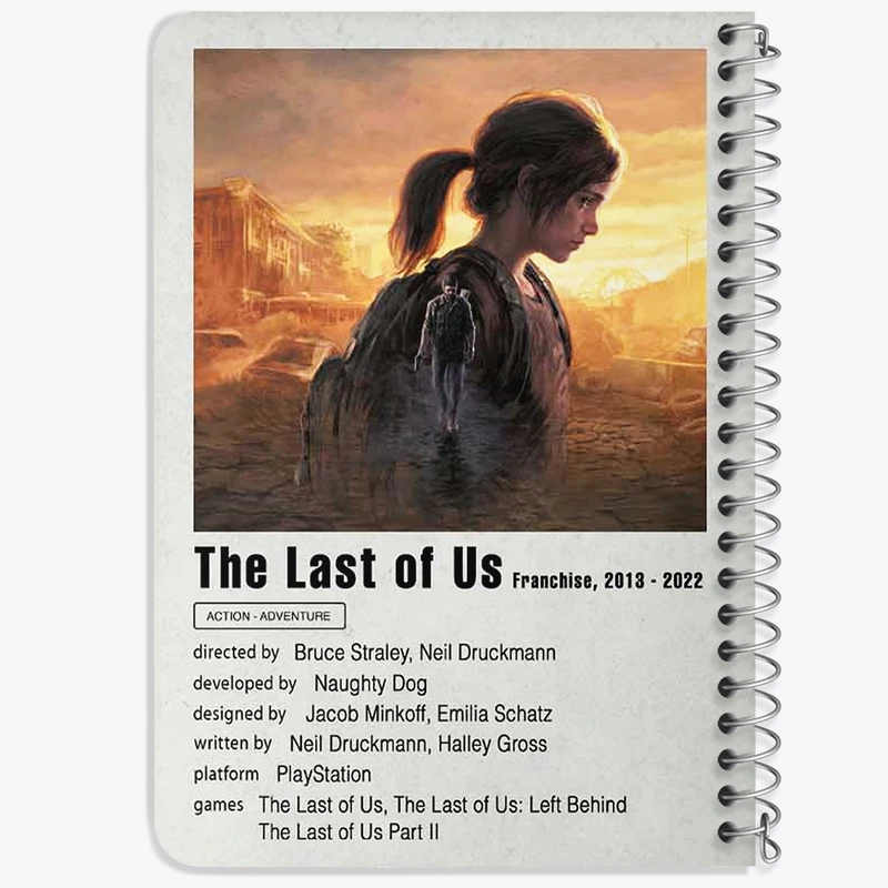 دفتر یادداشت 50 برگ خندالو طرح آخرین بازمانده از ما (The last Of Us) کد F11251