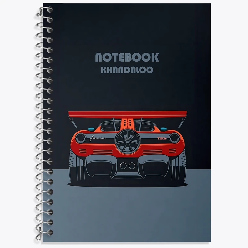 دفتر زبان 50 برگ خندالو مدل سه خط طرح ماشین اسپرت کد N7537