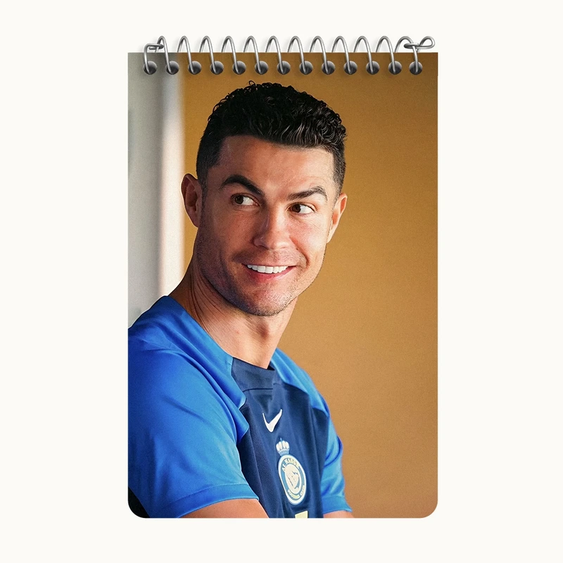 دفتر یادداشت 50 برگ خندالو طرح کریستیانو رونالدو کد F5971