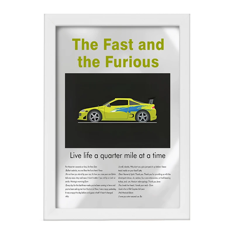 تابلو خندالو طرح سریع و خشن (Fast & Furious) کد F13824