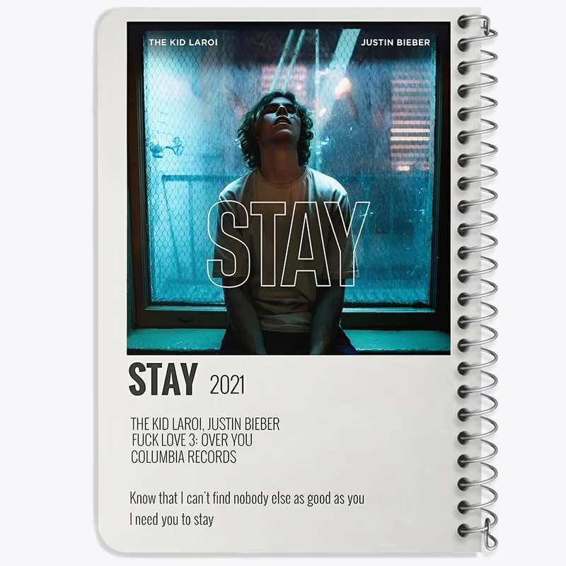 دفتر یادداشت 50 برگ خندالو طرح Stay کد F12948