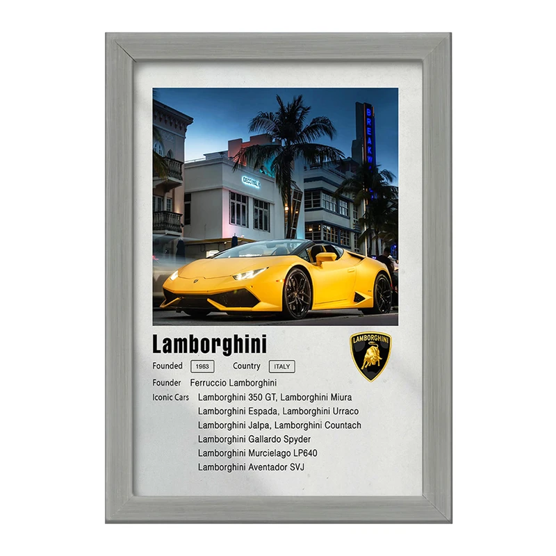 تابلو خندالو طرح ماشین لامبورگینی (Lamborghini) کد F11952