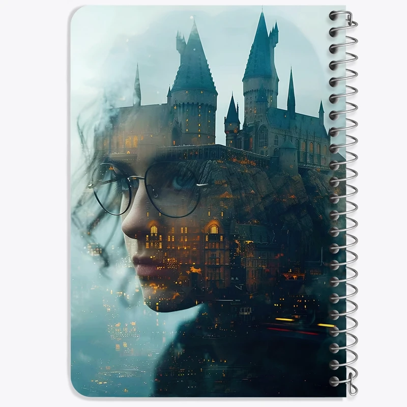 دفتر یادداشت 50 برگ خندالو طرح هرماینی هری پاتر (Harry Potter) کد F14190
