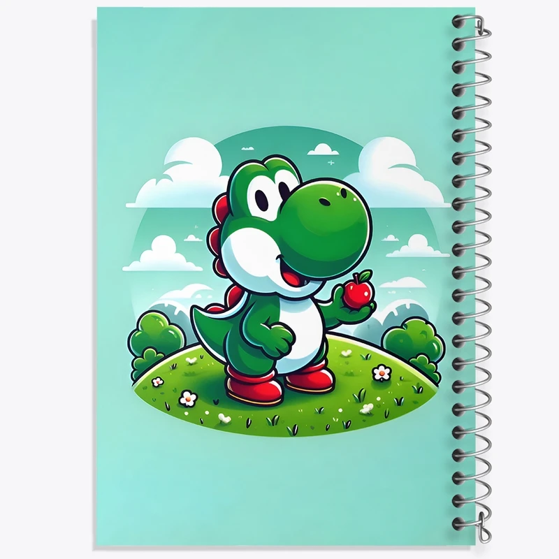 دفتر ژورنال نویسی 50 برگ خندالو مدل نقطه ای طرح یوشی (Yoshi) کد N6739