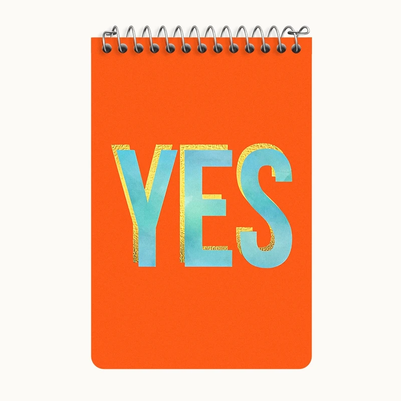 دفتر یادداشت 50 برگ خندالو طرح Yes کد F11469