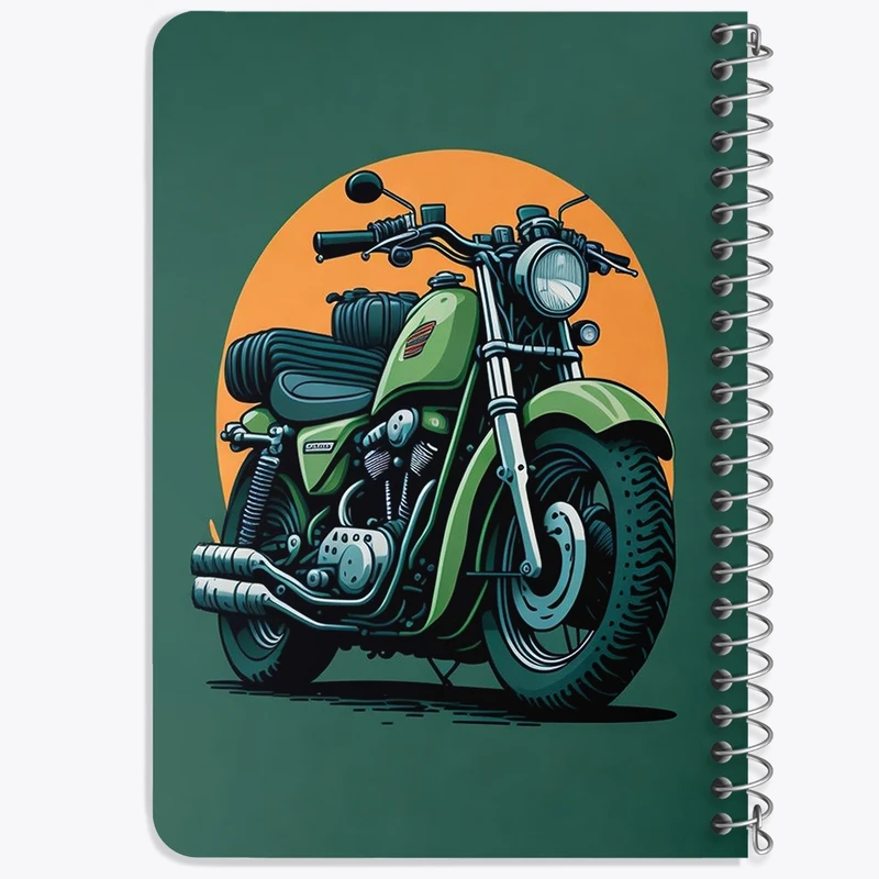 دفتر یادداشت 50 برگ خندالو طرح موتور سیکلت کد F3010