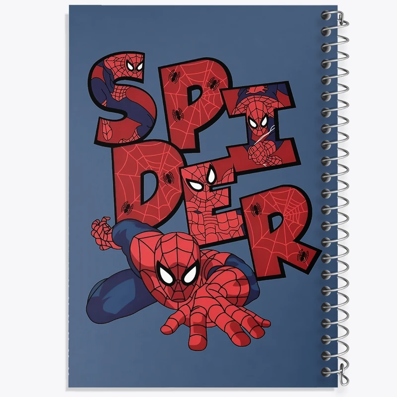 دفتر طراحی 50 برگ خندالو طرح مرد عنکبوتی (Spider Man) کد F4989