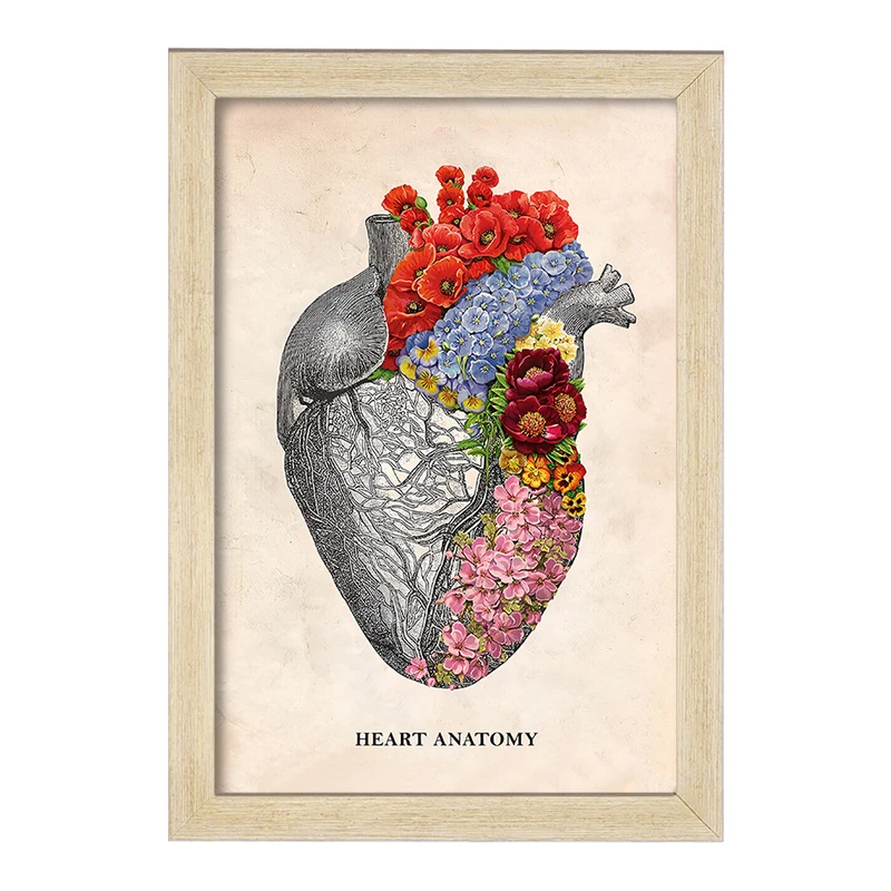 تابلو خندالو طرح آناتومی قلب (Heart Anatomy) کد F14001