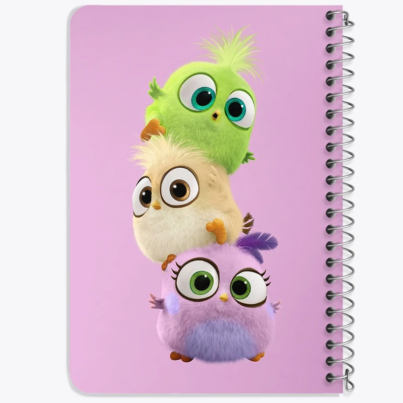 دفتر یادداشت 50 برگ خندالو طرح پرندگان خشمگین Angry Birds کد 13857