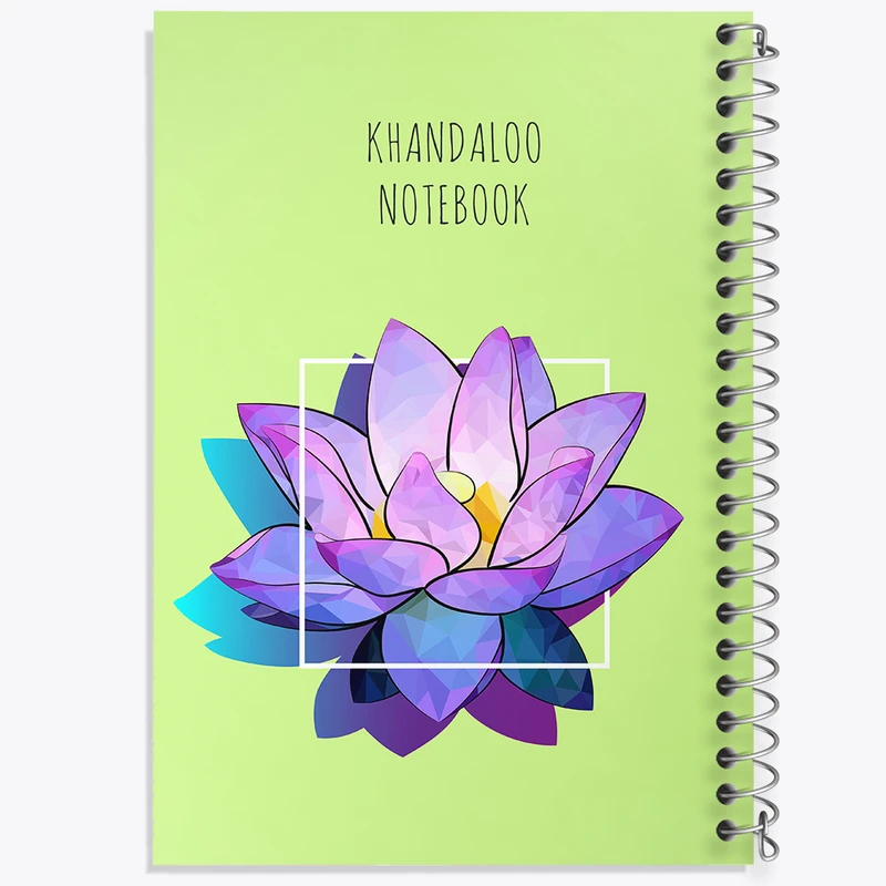 دفتر نقاشی 50 برگ خندالو طرح نیلوفر آبی کد N8868