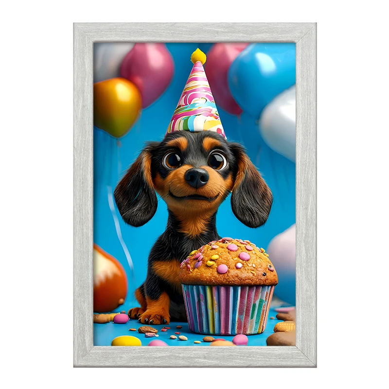 تابلو خندالو طرح سگ کد F12821