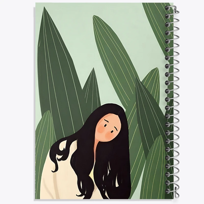 دفتر مشق 50 برگ خندالو طرح دخترانه فانتزی کد N8422