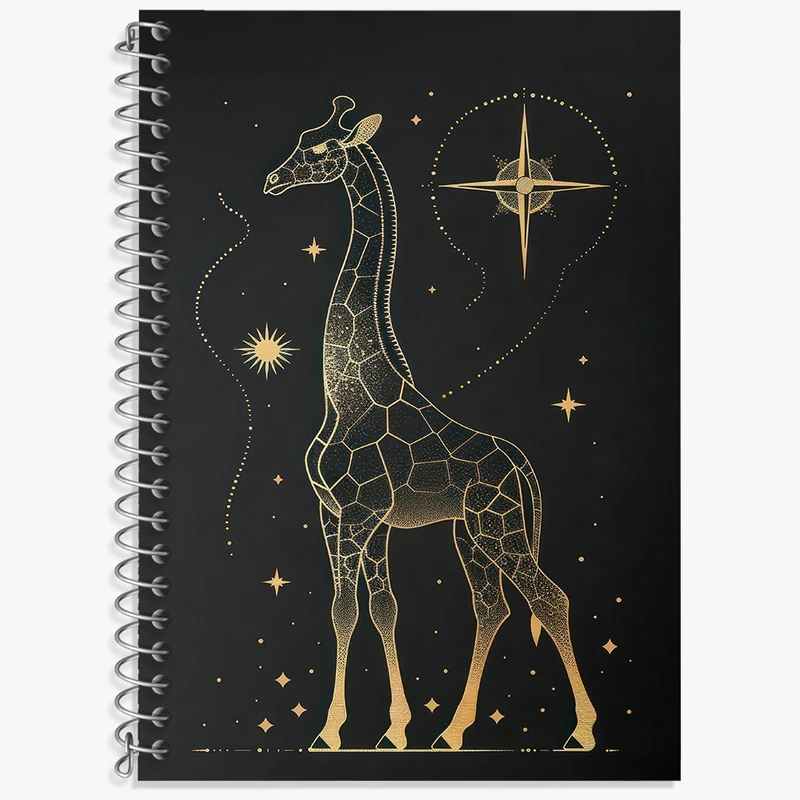 دفتر لغت 50 برگ خندالو طرح زرافه مینیمال کد F3091