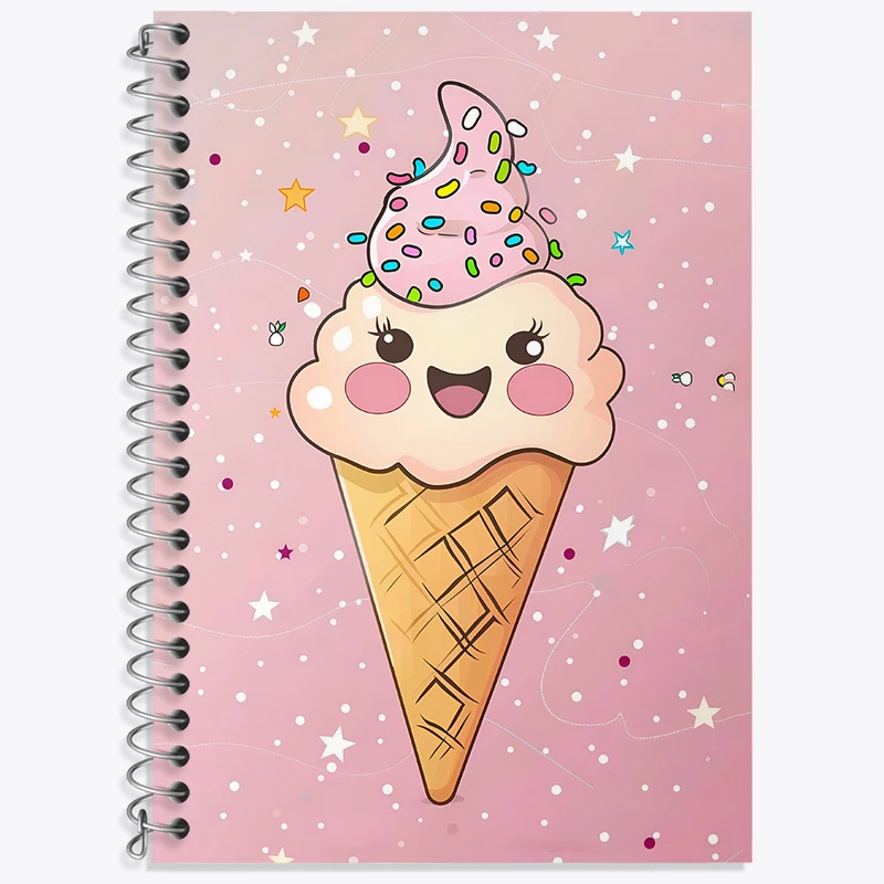 دفتر نت موسیقی 50 برگ خندالو طرح بستنی بامزه کد N6180