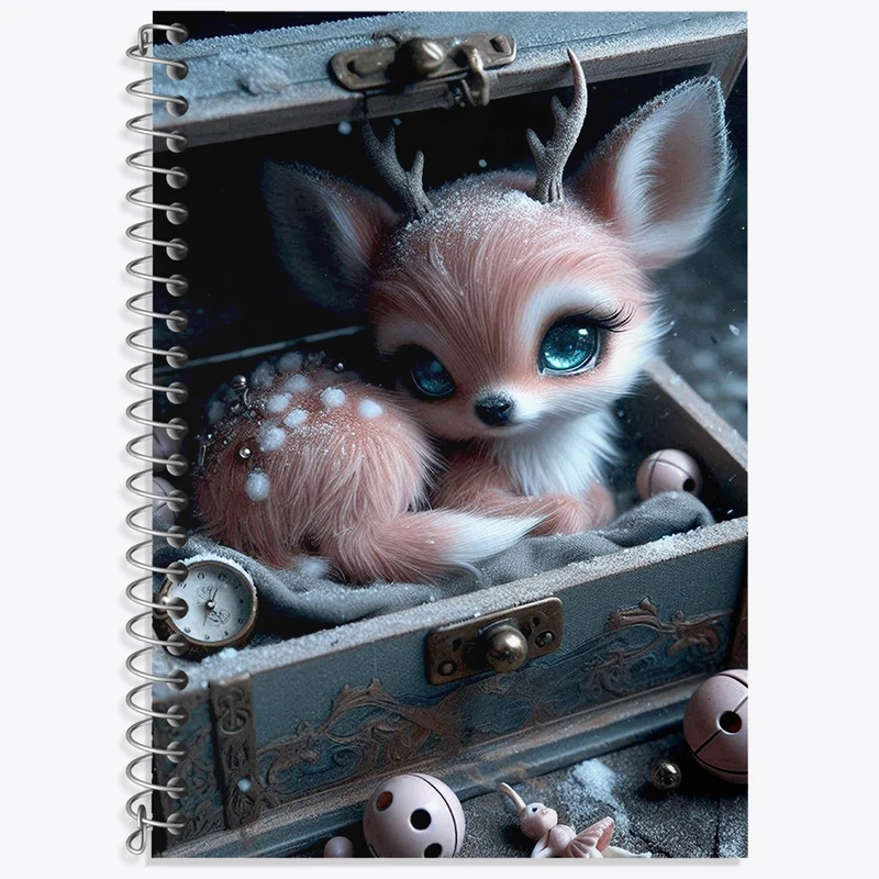 دفتر لغت 50 برگ خندالو طرح آهو کیوت کد N7729