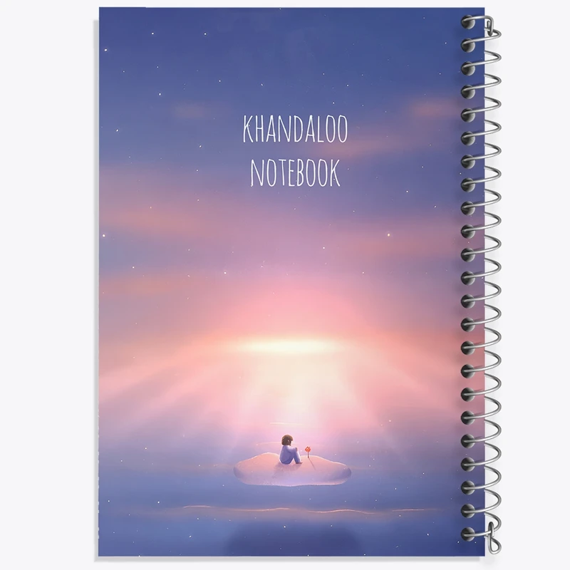 دفتر طراحی 50 برگ خندالو طرح دخترانه فضایی کد N8192