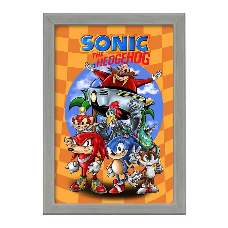 تابلو خندالو طرح سونیک (Sonic) کد F656