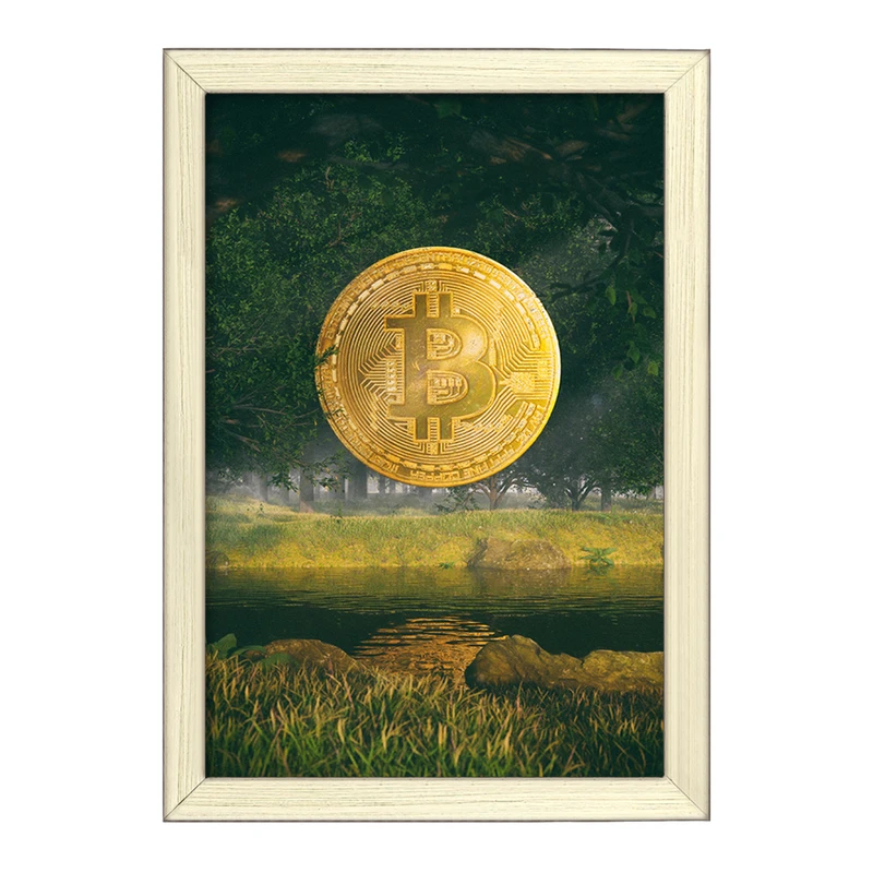 تابلو خندالو طرح بیت کوین (Bitcoin) کد F512