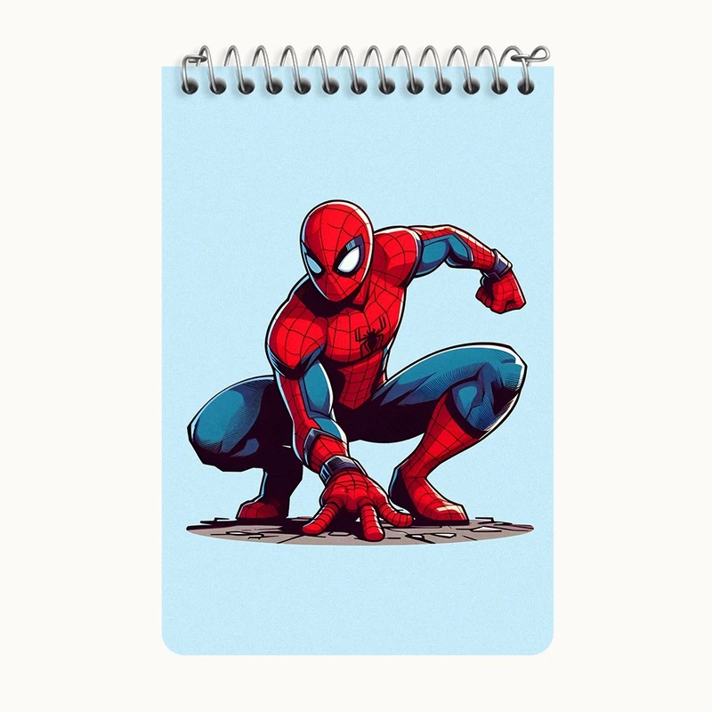 دفتر یادداشت 50 برگ خندالو طرح مرد عنکبوتی (Spider Man) کد F7613