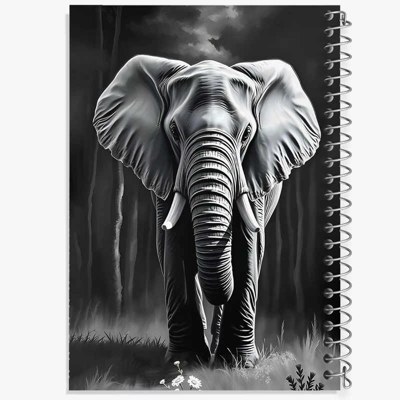 دفتر نقاشی 50 برگ خندالو طرح فیل کد F11528