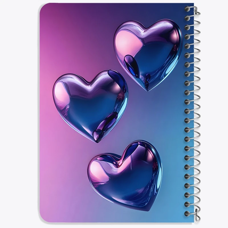 دفتر یادداشت 50 برگ خندالو طرح قلب  کد F9935