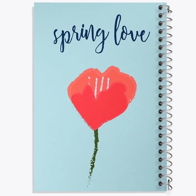 دفتر طراحی 50 برگ خندالو طرح مینیمال بهار کد N103