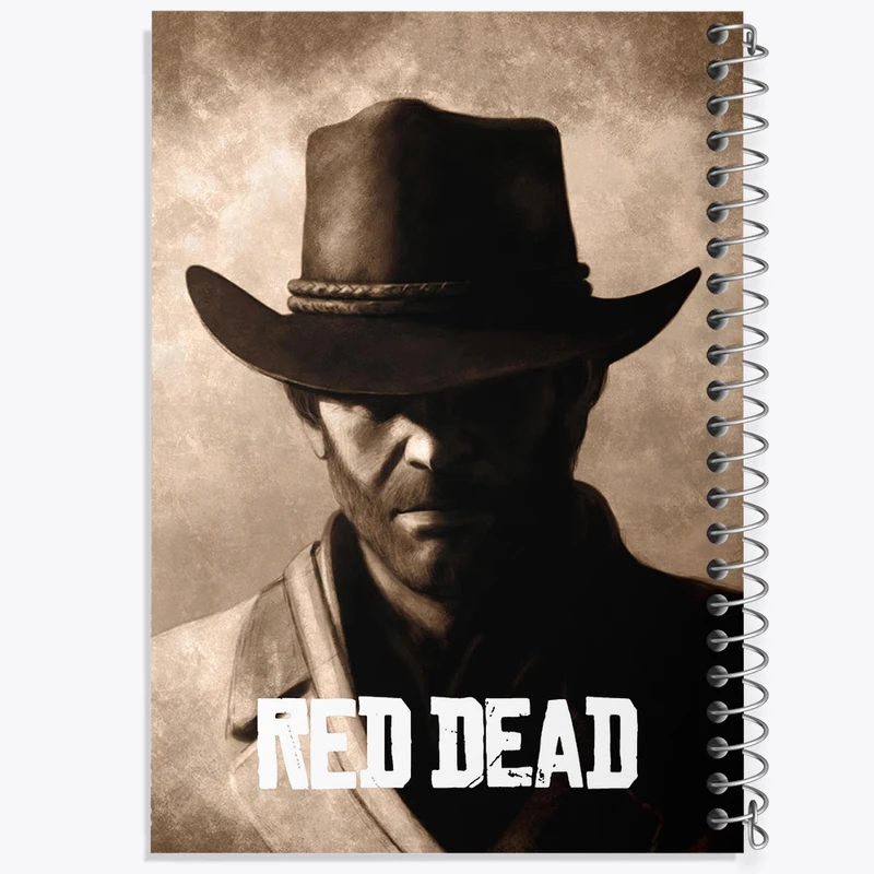دفتر ژورنال نویسی 50 برگ خندالو مدل نقطه ای طرح رد دد (Red Dead) کد N9344