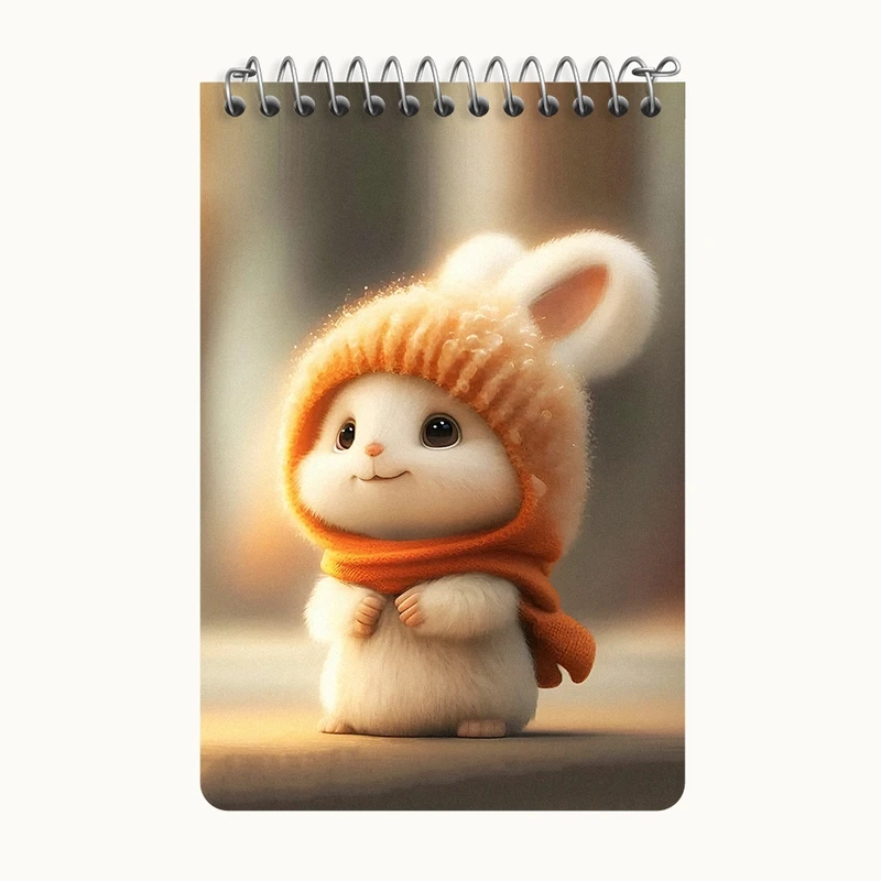 دفتر یادداشت 50 برگ خندالو طرح خرگوش بامزه کد F5731