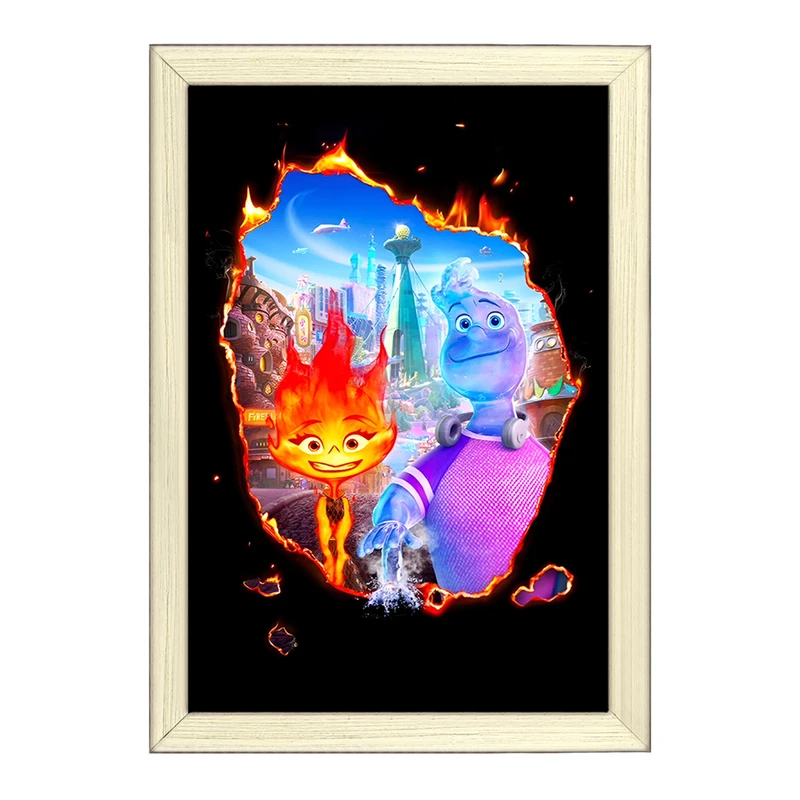 تابلو خندالو طرح بنیادین (Elemental) کد F9813