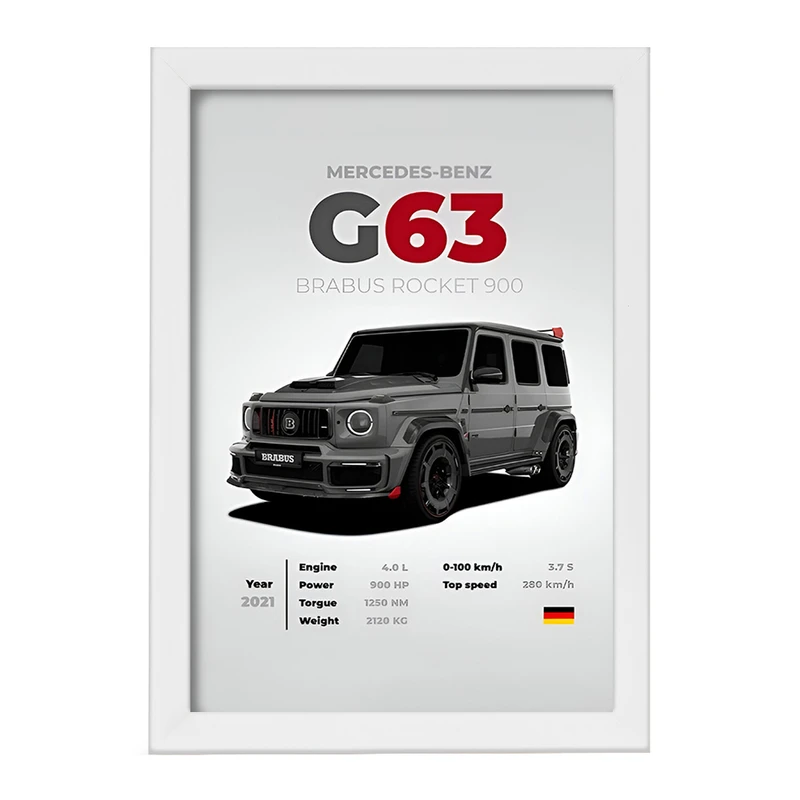 تابلو خندالو طرح مرسدس بنز (Mercedes Benz) کد F13485