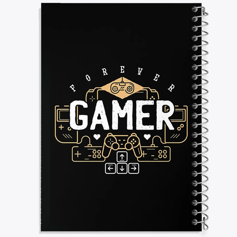 دفتر طراحی 50 برگ خندالو طرح گیمر Gamer  کد 3901