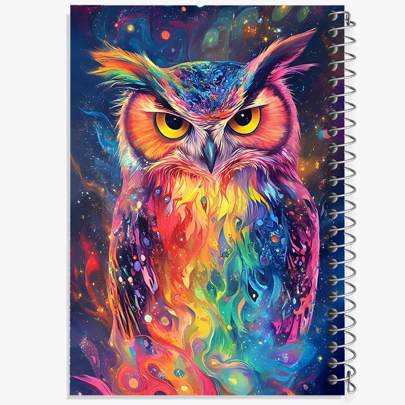 دفتر طراحی 50 برگ خندالو طرح جغد کد F12109