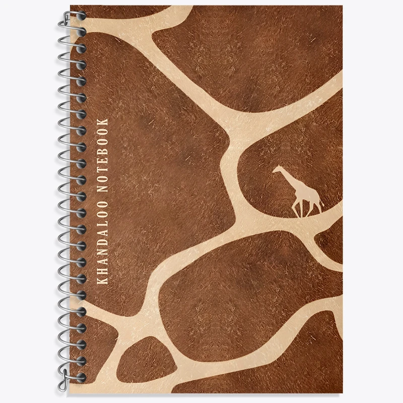 دفتر نت موسیقی 50 برگ خندالو طرح زرافه (Northern giraffe) کد N8517