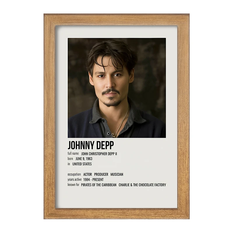 تابلو خندالو طرح جانی دپ (Johnny Depp) کد F13376