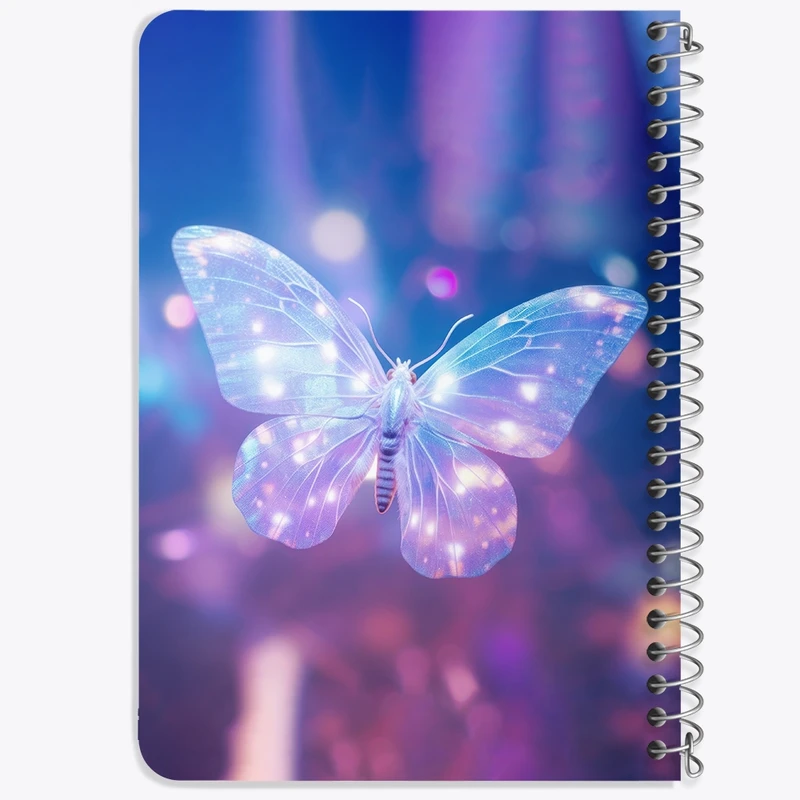 دفتر یادداشت 50 برگ خندالو طرح پروانه کیوت کد N2278