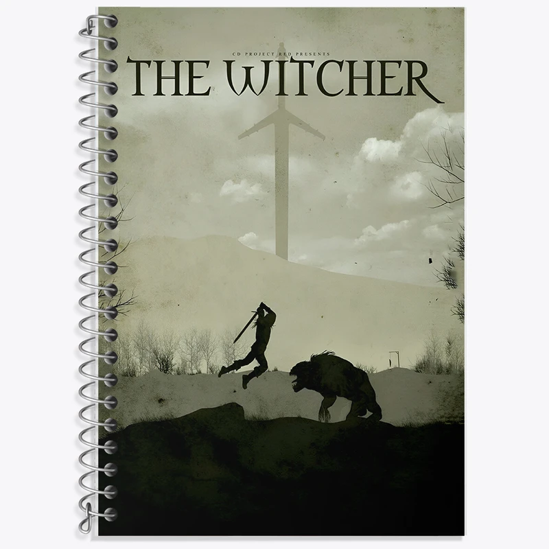 دفتر نت موسیقی 50 برگ خندالو طرح ویچر (The Witcher) کد F13610