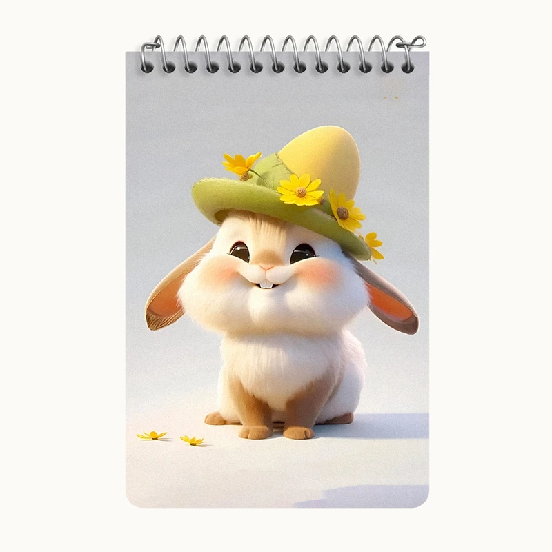 دفتر یادداشت 50 برگ خندالو طرح خرگوش بامزه کد F5746