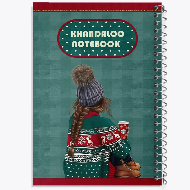 دفتر نقاشی 50 برگ خندالو طرح دختر و کریسمس (Christmas) کد N6125