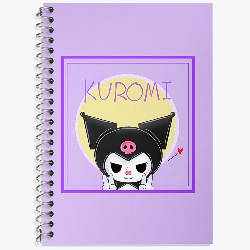 دفتر لغت 50 برگ خندالو طرح کرومی (Kuromi) کد N8236
