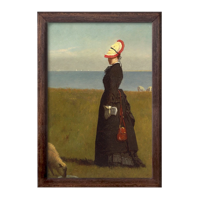 تابلو خندالو طرح نقاشی بره ها اثر ایستمن جانسون کد F12267