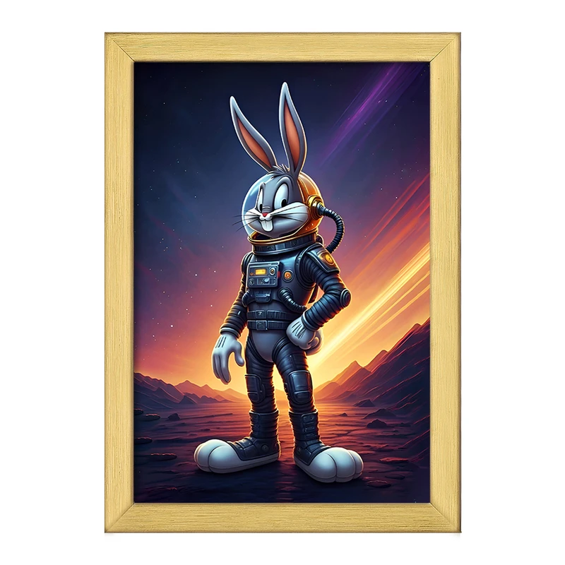 تابلو خندالو طرح باگز بانی فضانورد کد F11748