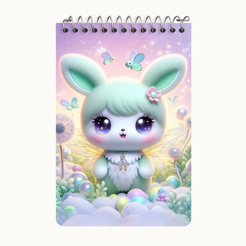 دفتر یادداشت 50 برگ خندالو طرح خرگوش کیوت کد F5449