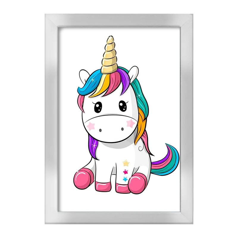 تابلو خندالو طرح اسب تک شاخ یونیکورن  کد 1100