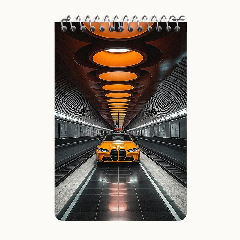 دفتر یادداشت 50 برگ خندالو طرح ماشین اسپرت کد F10362